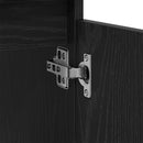 vidaXL Fürdőszobai mosdószekrény Fekete tölgy 58 x 33 x 60 cm Faanyag