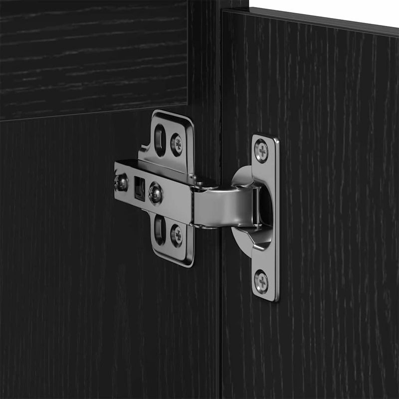 vidaXL Fürdőszoba Székény fiókkal Fekete tölgy 65 x 33 x 60 cm Faanyag