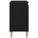 vidaXL Fürdőszoba Székény fiókkal Fekete tölgy 65 x 33 x 60 cm Faanyag