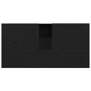 vidaXL Fürdőszoba Székény fiókkal Fekete tölgy 65 x 33 x 60 cm Faanyag