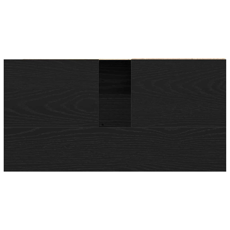 vidaXL Fürdőszoba Székény fiókkal Fekete tölgy 65 x 33 x 60 cm Faanyag