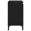 vidaXL Fürdőszoba Székény fiókkal Fekete tölgy 65 x 33 x 60 cm Faanyag