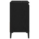 vidaXL Fürdőszoba Székény fiókkal Fekete tölgy 65 x 33 x 60 cm Faanyag