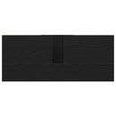 vidaXL Fürdőszobai mosdószekrény Fekete tölgy 80 x 33 x 60 cm Faanyag