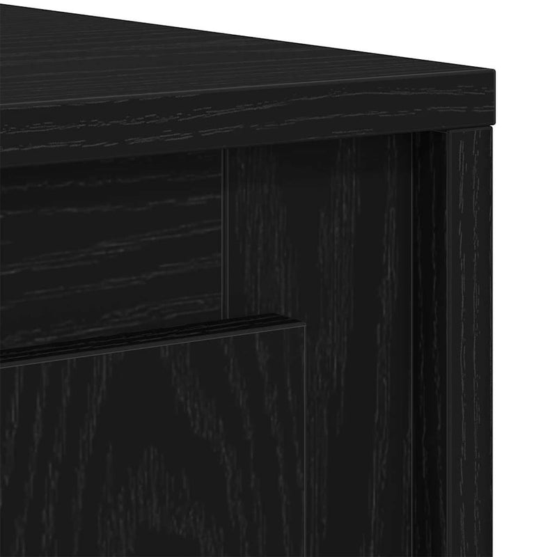 vidaXL Oldalszekrény Musta tammi 102 x 35 x 60 cm Faanyag