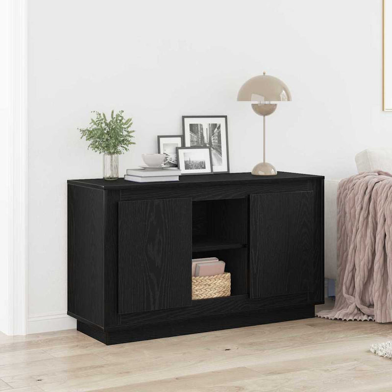 vidaXL Oldalszekrény Musta tammi 102 x 35 x 60 cm Faanyag