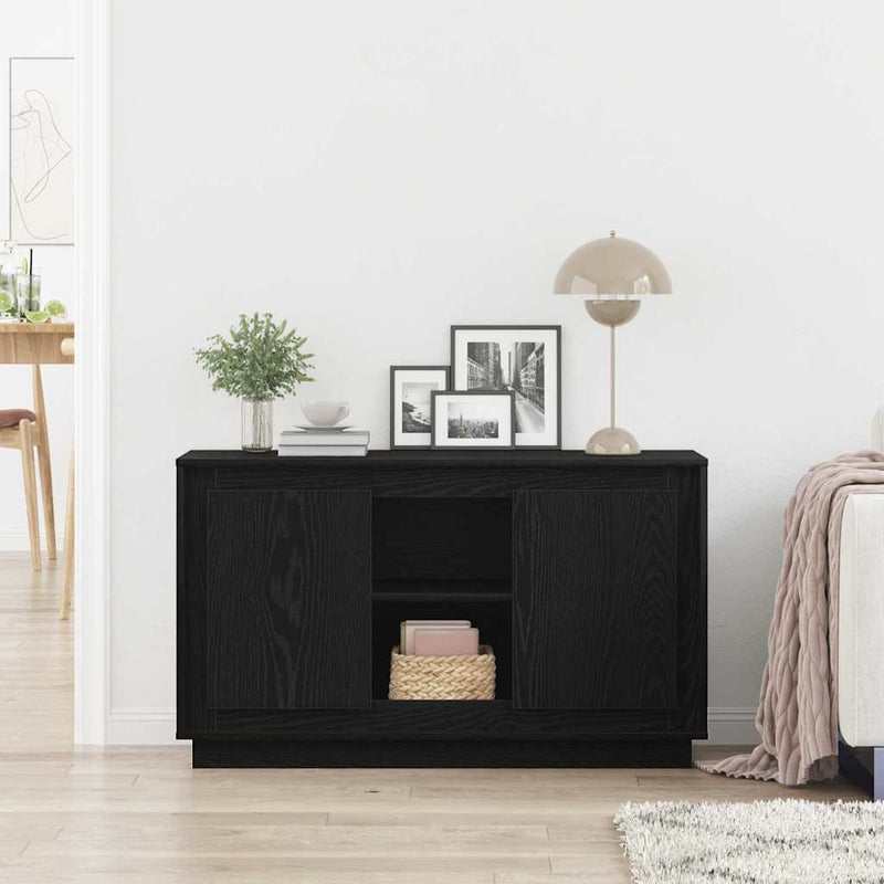 vidaXL Oldalszekrény Musta tammi 102 x 35 x 60 cm Faanyag