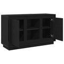 vidaXL Széf Fekete tölgy 102 x 35 x 60 cm Faanyag