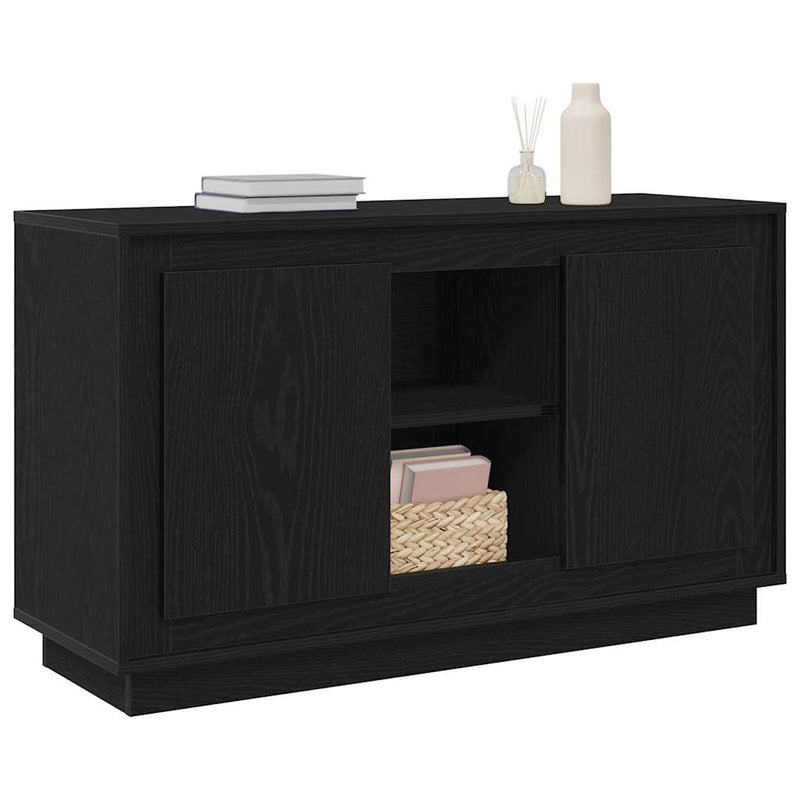 vidaXL Oldalszekrény Musta tammi 102 x 35 x 60 cm Faanyag