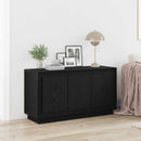 vidaXL Széf Fekete tölgy 102 x 35 x 55 cm Faanyag