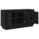 vidaXL Széf Fekete tölgy 102 x 35 x 55 cm Faanyag