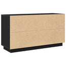 vidaXL Széf Fekete tölgy 102 x 35 x 55 cm Faanyag