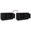 vidaXL Széf Fekete tölgy 102 x 35 x 55 cm Faanyag