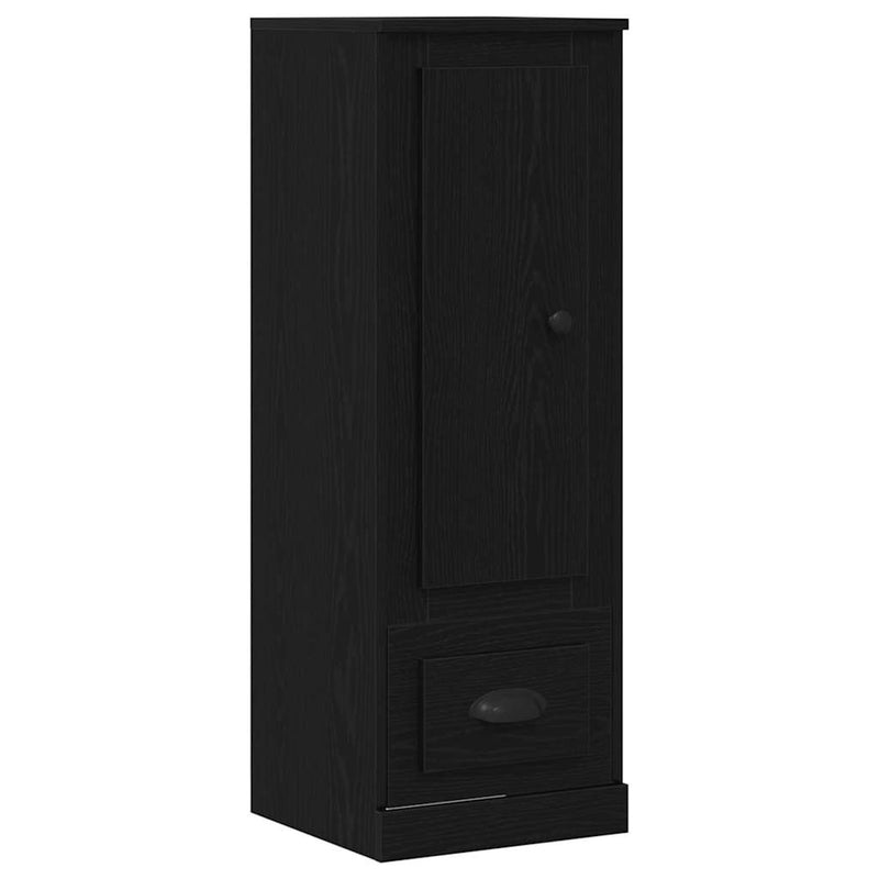 vidaXL Fekete tölgyhát Fekete tölgy 36 x 35,5 x 103,5 cm Faanyag