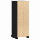vidaXL Magasfiú fiókkal Fekete tölgy 36 x 35.5 x 103.5 cm Faanyag