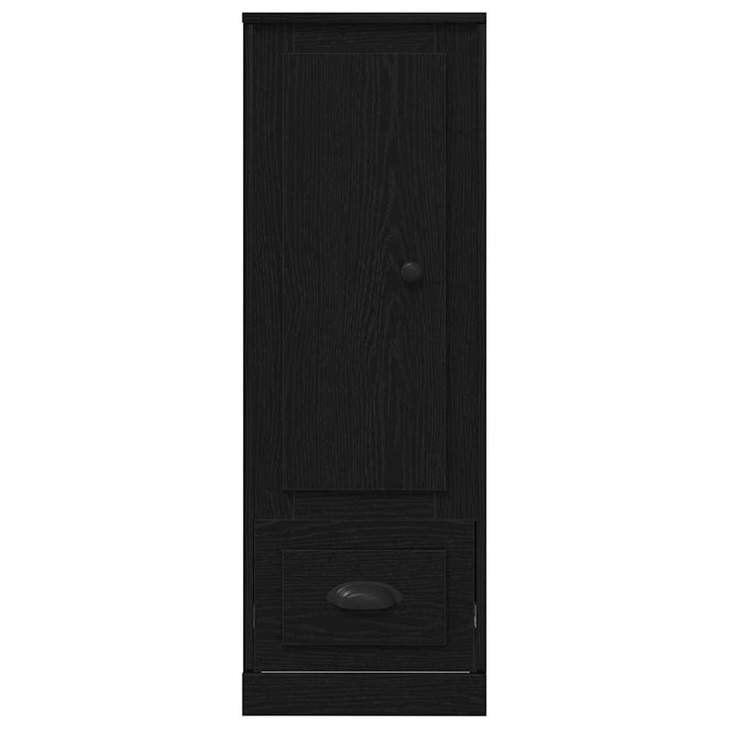 vidaXL Fekete tölgyhát Fekete tölgy 36 x 35,5 x 103,5 cm Faanyag