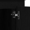 vidaXL Büféasztal Fekete tölgy 60 x 35.5 x 103.5 cm Faanyag