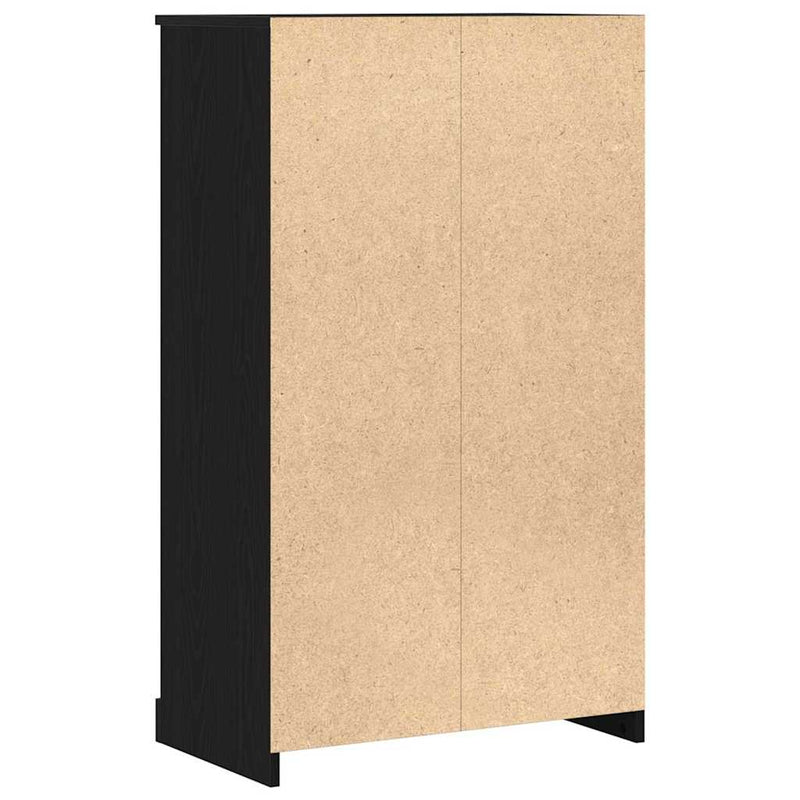 vidaXL Büféasztal Fekete tölgy 60 x 35.5 x 103.5 cm Faanyag