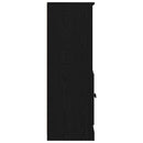 vidaXL Büféasztal Fekete tölgy 60 x 35.5 x 103.5 cm Faanyag