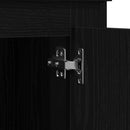 vidaXL Highboard Fekete tölgy 36 x 35,5 x 103,5 cm Faanyag