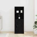 vidaXL Highboard Fekete tölgy 36 x 35,5 x 103,5 cm Faanyag