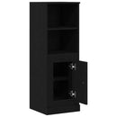 vidaXL Highboard Fekete tölgy 36 x 35,5 x 103,5 cm Faanyag