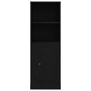 vidaXL Highboard Fekete tölgy 36 x 35,5 x 103,5 cm Faanyag