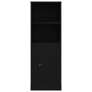 vidaXL Highboard Fekete tölgy 36 x 35,5 x 103,5 cm Faanyag