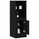 vidaXL Highboard Fekete tölgy 36 x 35,5 x 103,5 cm Faanyag