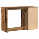 vidaXL Asztal fiókkal tárolóval Öreg fa 50 x 115 x 75 cm Faanyag