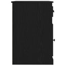 vidaXL Asztal fiókkal tárolóval Fekete tölgy 50 x 115 x 75 cm Faanyag
