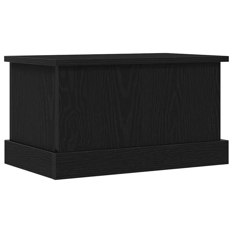 vidaXL Tároló Doboz tárolóval Musta tammi 50 x 30 x 28 cm Faanyag