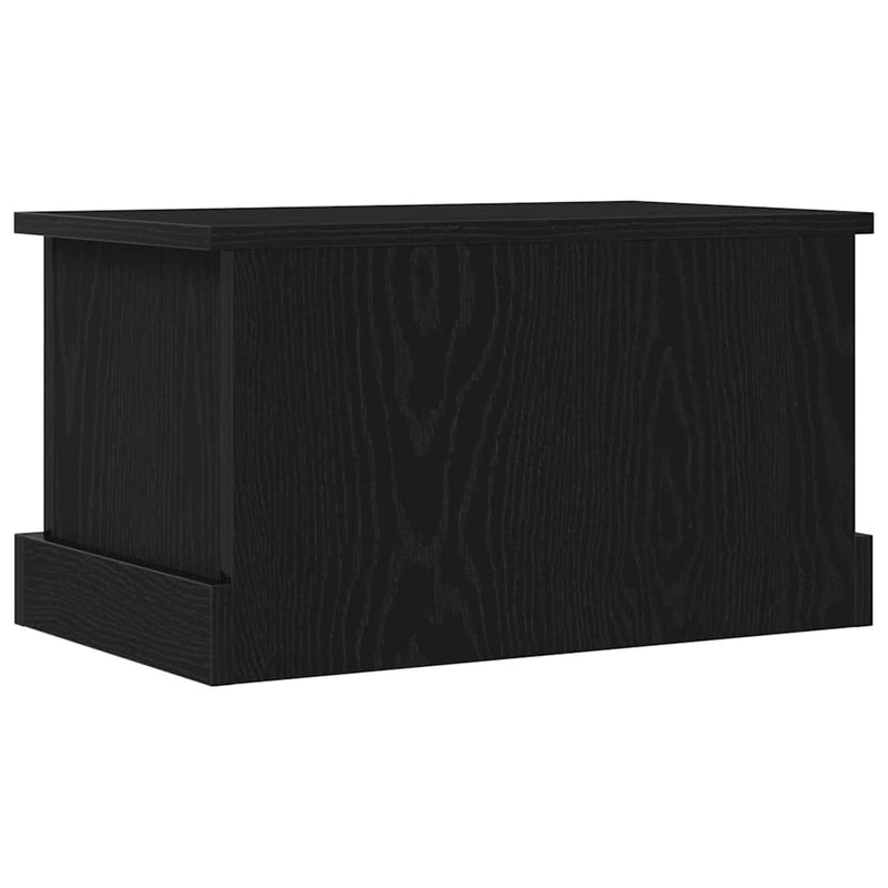 vidaXL Tároló Doboz tárolóval Musta tammi 50 x 30 x 28 cm Faanyag