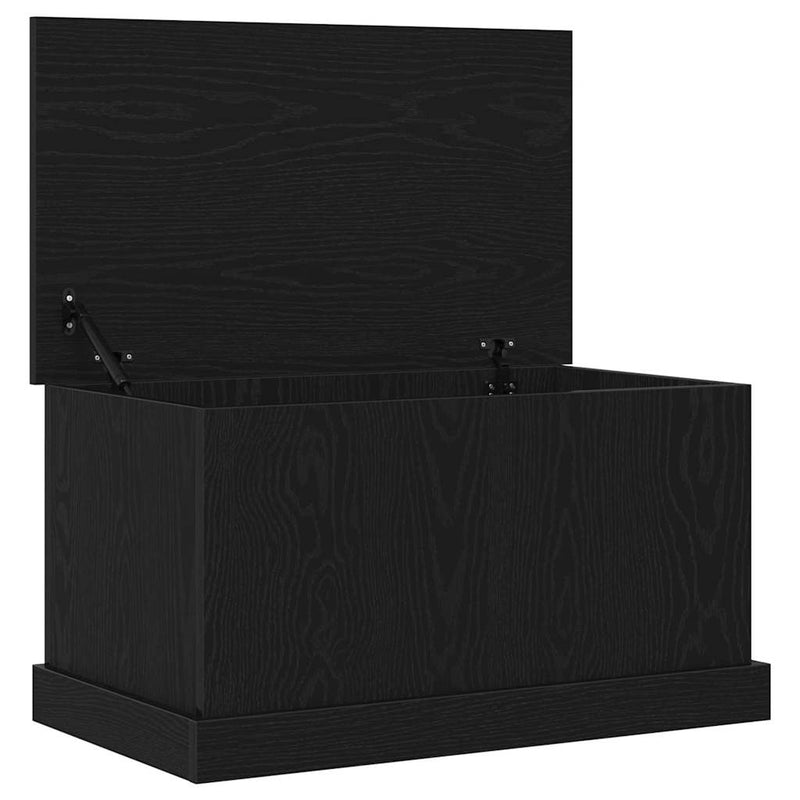 vidaXL Tároló Doboz tárolóval Musta tammi 70 x 40 x 28 cm Faanyag