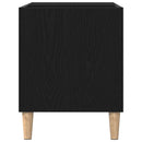 vidaXL Hanglemez szekrény Musta tammi 84,5 x 38 x 48 cm Faanyag