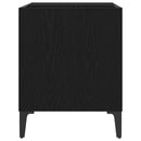 vidaXL Hanglemez szekrény Fekete tölgy 84,5 x 38 x 48 cm Faanyag