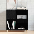 vidaXL Hanglemez szekrény Fekete tölgy 84,5 x 38 x 89 cm Szerelt Fa