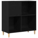 vidaXL Hanglemez szekrény Fekete tölgy 84,5 x 38 x 89 cm Szerelt Fa
