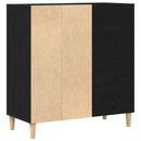 vidaXL Hanglemez szekrény Fekete tölgy 84,5 x 38 x 89 cm Szerelt Fa