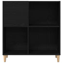 vidaXL Hanglemez szekrény Fekete tölgy 84,5 x 38 x 89 cm Faanyag