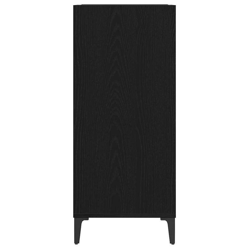 vidaXL Hanglemez szekrény Fekete tölgy 84,5 x 38 x 89 cm Faanyag