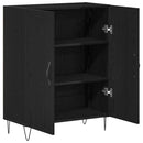 vidaXL Széf Fekete tölgy 69,5 x 34 x 90 cm Faanyag