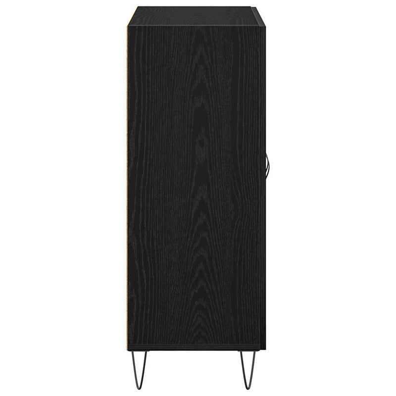 vidaXL Oldalszekrény Musta tammi 69.5 x 34 x 90 cm Faanyag