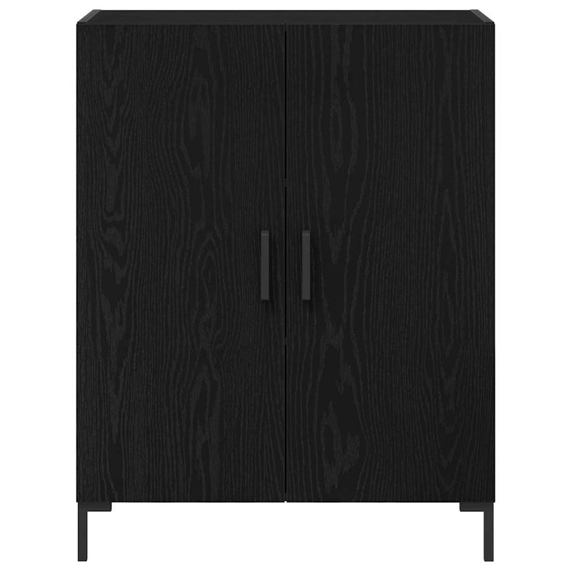 vidaXL Oldalszekrény Fekete tölgy 69.5 x 34 x 90 cm Faanyag