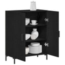vidaXL Széf Fekete tölgy 69,5 x 34 x 90 cm Faanyag