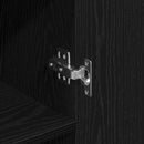 vidaXL Széf Fekete tölgy 69,5 x 34 x 90 cm Faanyag