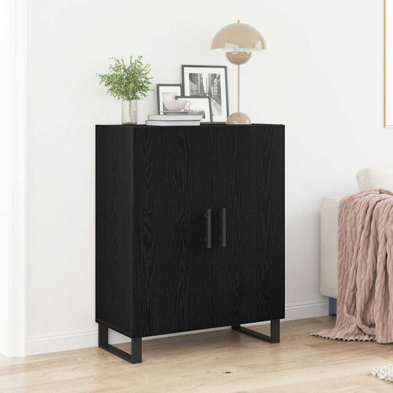vidaXL Büfé Musta tammi 69.5 x 34 x 90 cm Faanyag