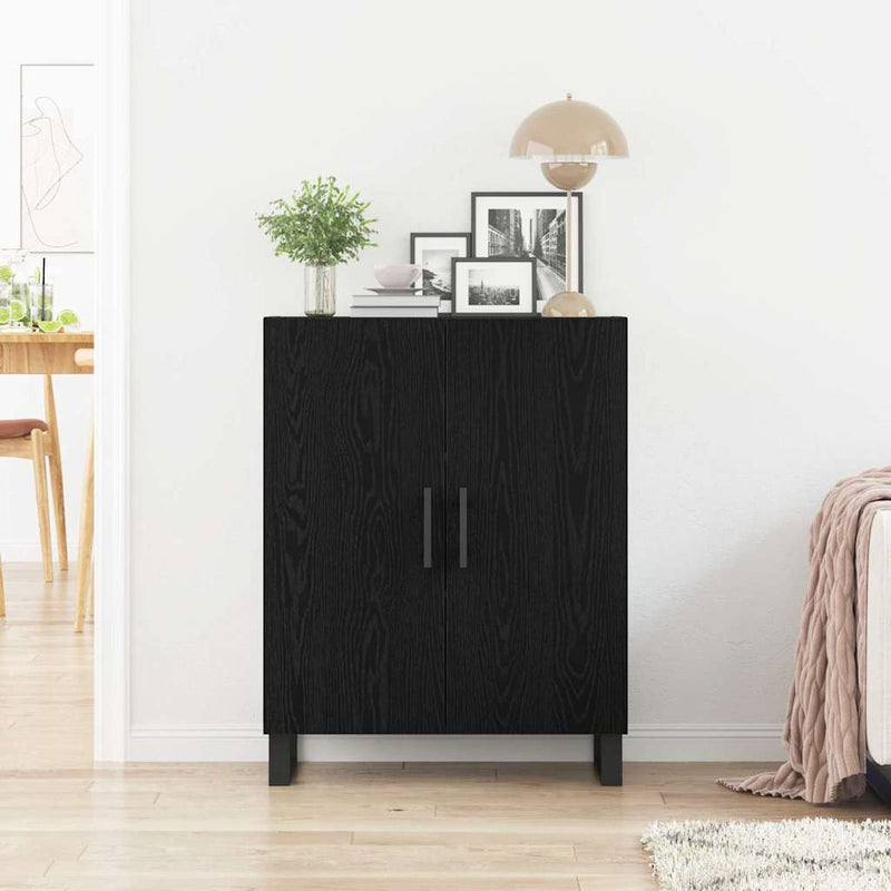 vidaXL Büfé Musta tammi 69.5 x 34 x 90 cm Faanyag