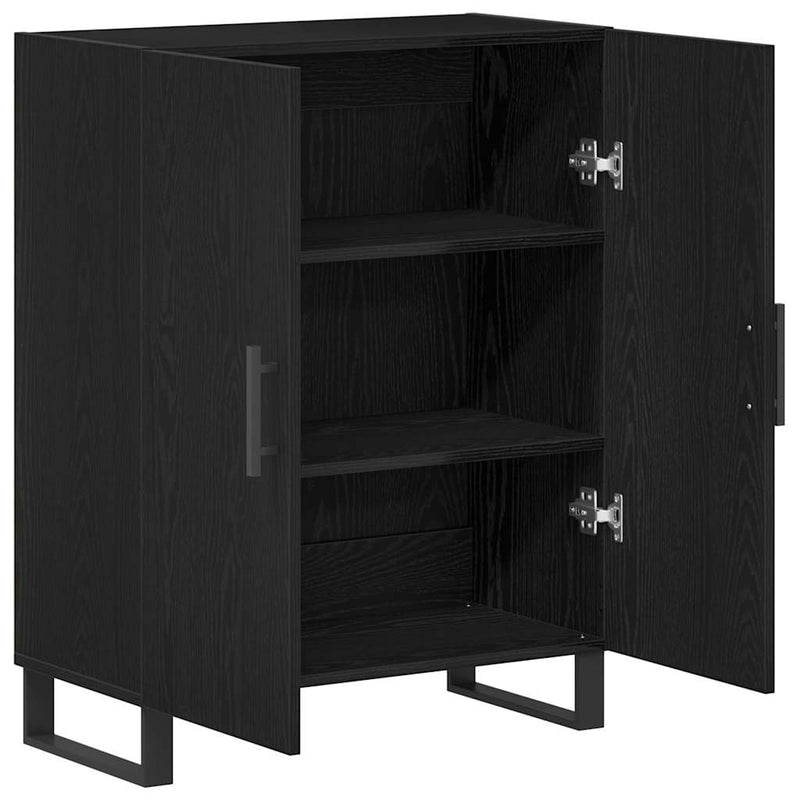 vidaXL Büfé Musta tammi 69.5 x 34 x 90 cm Faanyag