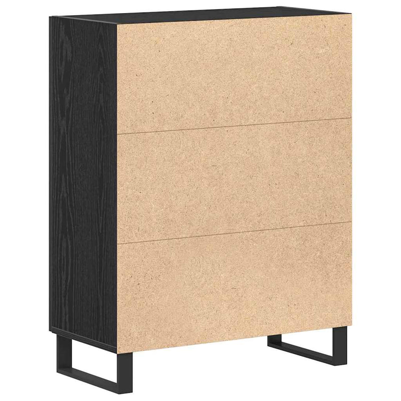 vidaXL Büfé Musta tammi 69.5 x 34 x 90 cm Faanyag